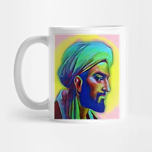 Ibn Khaldun Colourful Portrait | Ibn Khaldun Artwork 5 Mug